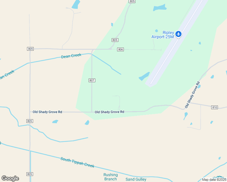 map of restaurants, bars, coffee shops, grocery stores, and more near 741 County Road 808 in Ripley