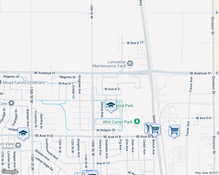 map of restaurants, bars, coffee shops, grocery stores, and more near 753 Twinberry Lane in Lancaster