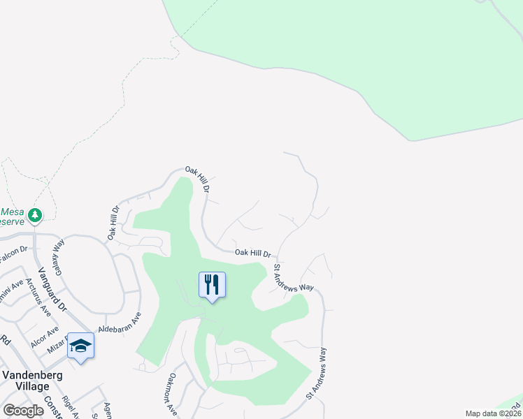 map of restaurants, bars, coffee shops, grocery stores, and more near 449 Firestone Way in Lompoc