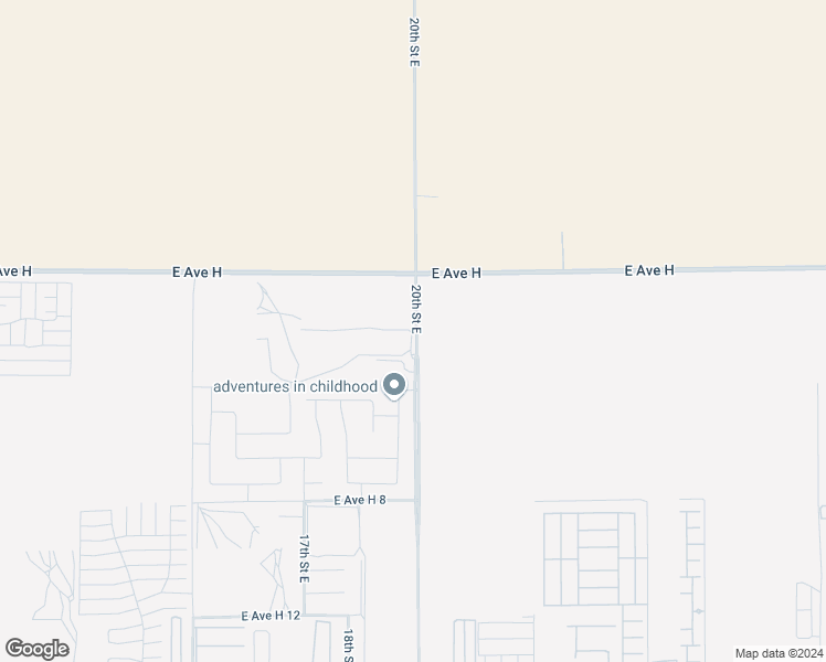 map of restaurants, bars, coffee shops, grocery stores, and more near 20th Street East in Lancaster