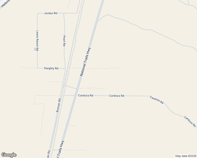 map of restaurants, bars, coffee shops, grocery stores, and more near 15320 Hillside Road in Helendale