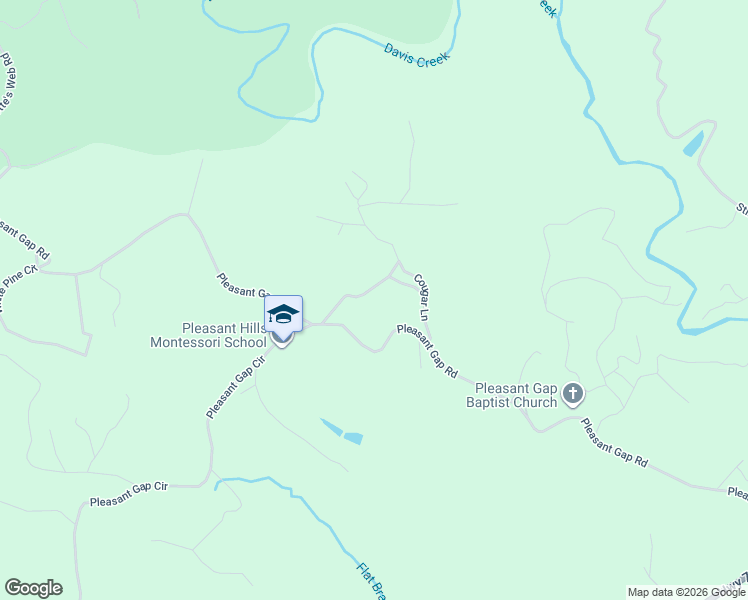 map of restaurants, bars, coffee shops, grocery stores, and more near 235 Cougar Lane in Ellijay