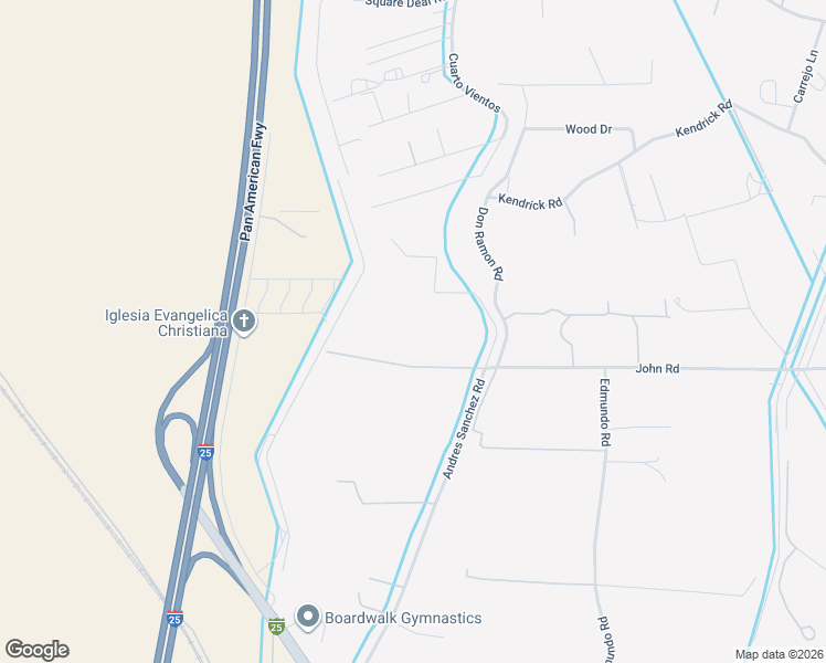 map of restaurants, bars, coffee shops, grocery stores, and more near 119 Andres Sanchez Road in Belen