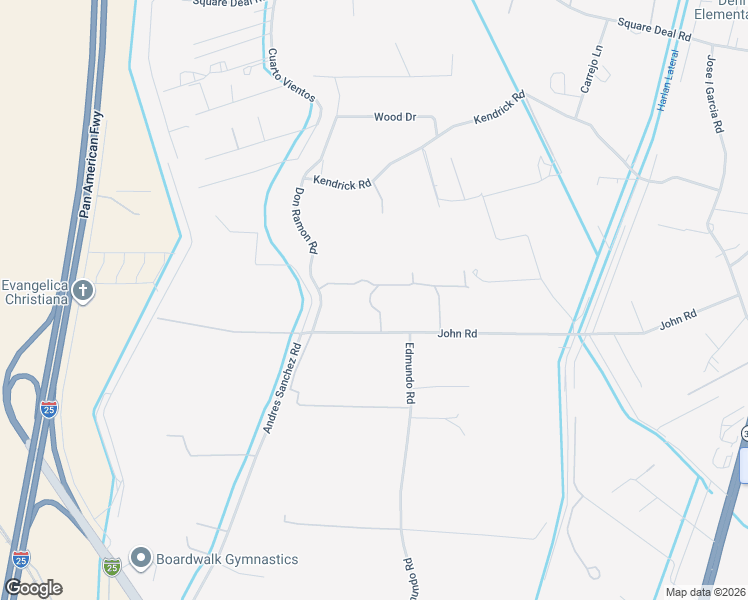 map of restaurants, bars, coffee shops, grocery stores, and more near 1230 John Road in Belen