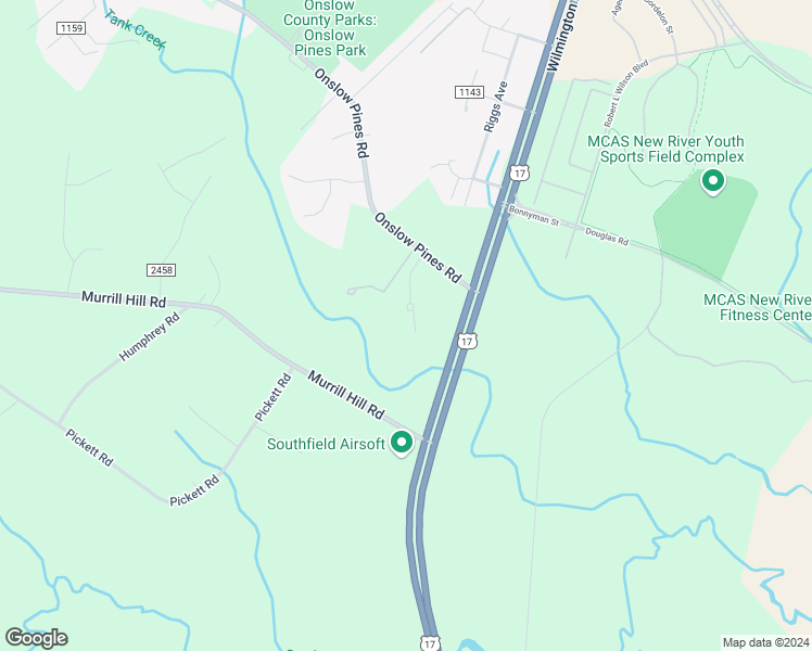 map of restaurants, bars, coffee shops, grocery stores, and more near 116 Pleasant Court in Jacksonville