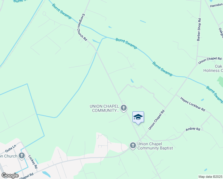 map of restaurants, bars, coffee shops, grocery stores, and more near 4063 Evergreen Church Road in Pembroke
