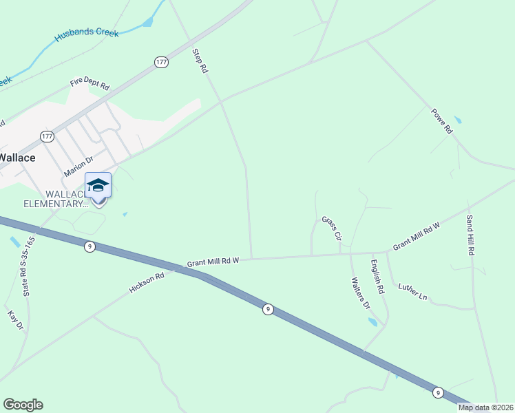 map of restaurants, bars, coffee shops, grocery stores, and more near 3671-3799 Step Road in Wallace