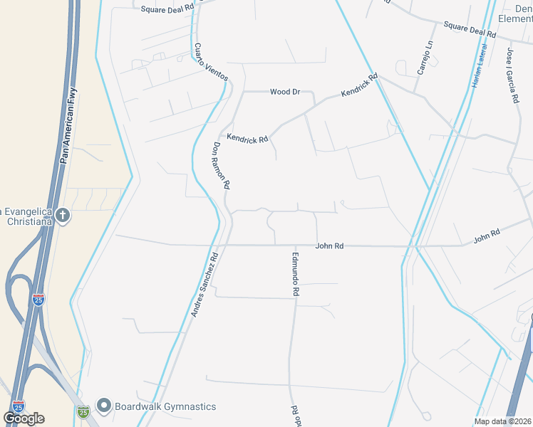 map of restaurants, bars, coffee shops, grocery stores, and more near 1230 John Road in Belen