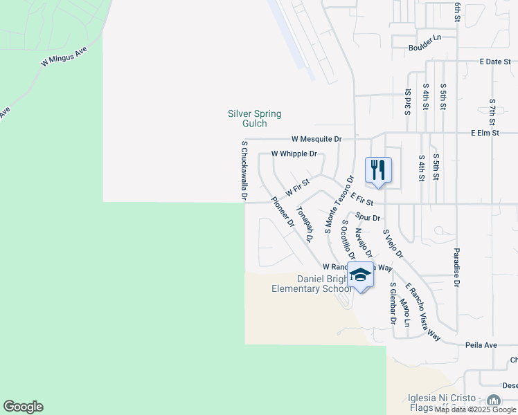map of restaurants, bars, coffee shops, grocery stores, and more near 619 West Fir Street in Cottonwood