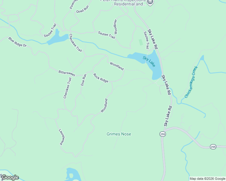 map of restaurants, bars, coffee shops, grocery stores, and more near 19 Lake Point in Sautee Nacoochee