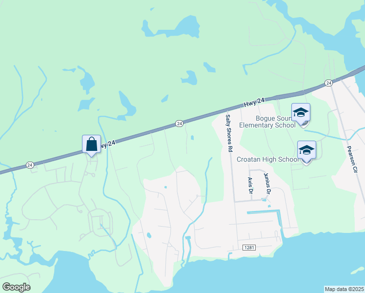 map of restaurants, bars, coffee shops, grocery stores, and more near 146 Pine Crest Drive in Newport