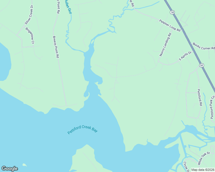 map of restaurants, bars, coffee shops, grocery stores, and more near 383 Norris Landing Road in Swansboro