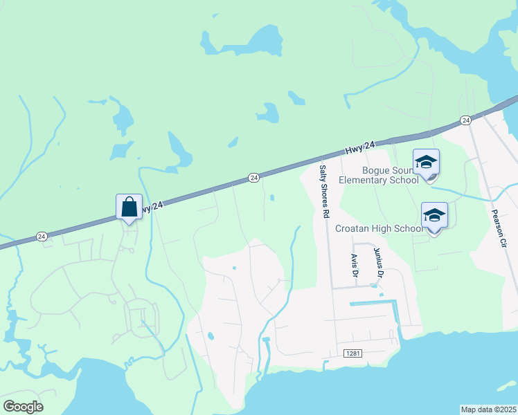 map of restaurants, bars, coffee shops, grocery stores, and more near 146 Pine Crest Drive in Newport