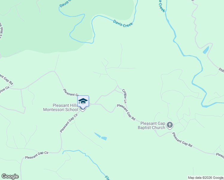 map of restaurants, bars, coffee shops, grocery stores, and more near 235 Cougar Lane in Ellijay