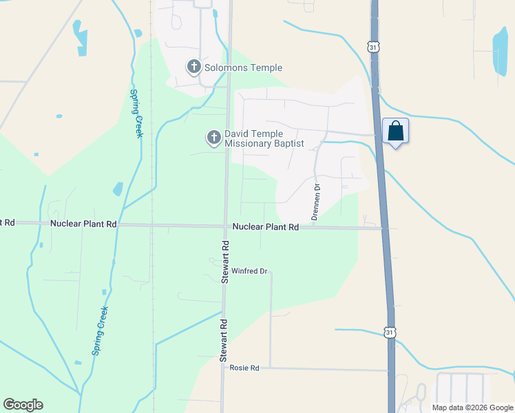 map of restaurants, bars, coffee shops, grocery stores, and more near 20088 Mary Ella Street in Tanner