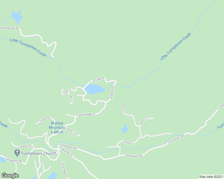 map of restaurants, bars, coffee shops, grocery stores, and more near N Shore Dr in Ellijay