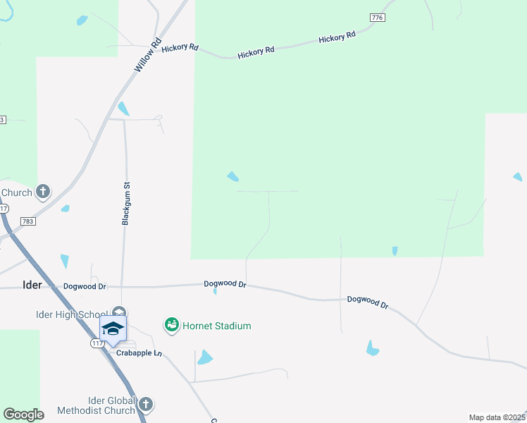 map of restaurants, bars, coffee shops, grocery stores, and more near 277 Poplar Drive in Ider