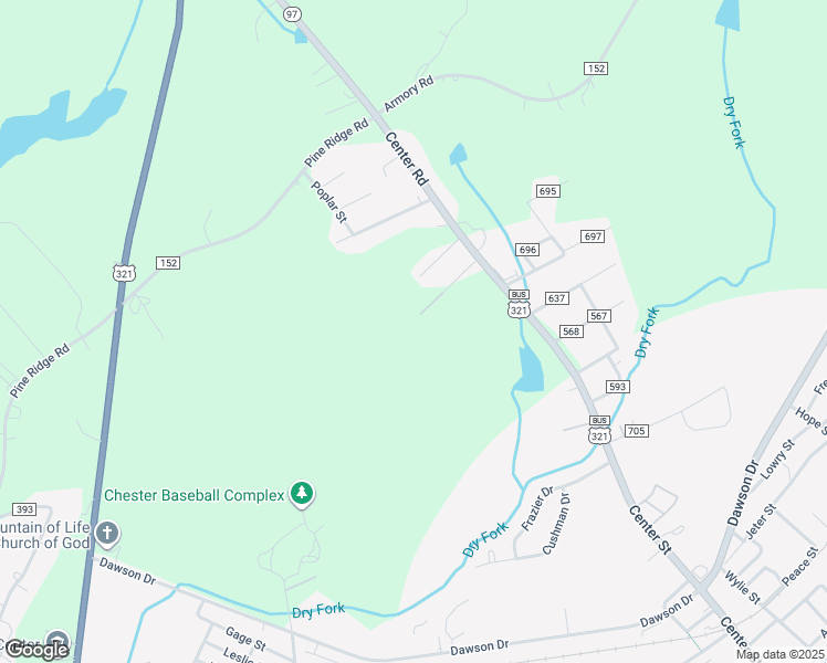 map of restaurants, bars, coffee shops, grocery stores, and more near 1903 King Air Drive in Chester