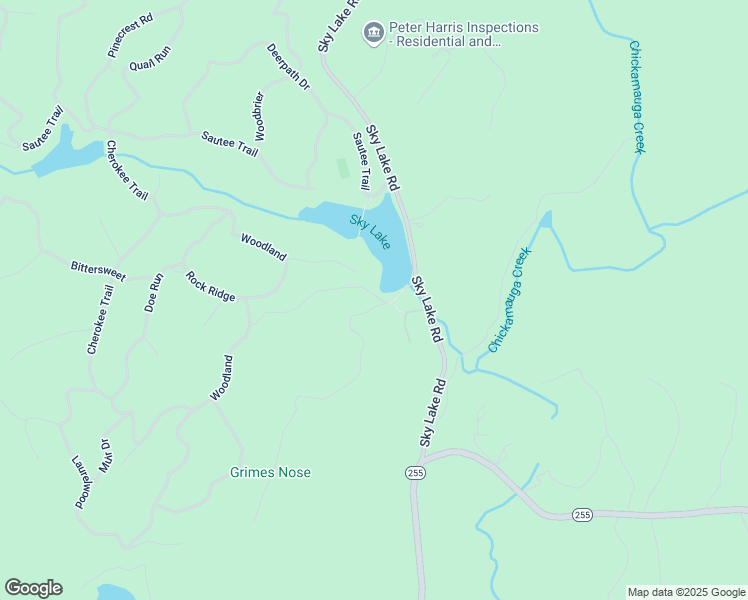 map of restaurants, bars, coffee shops, grocery stores, and more near 45 Grimes Nose in Sautee Nacoochee