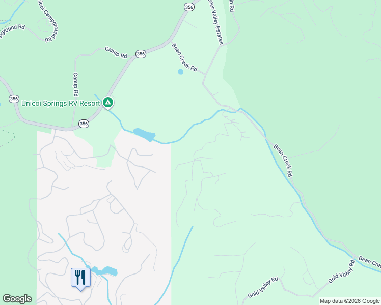 map of restaurants, bars, coffee shops, grocery stores, and more near 444 Miners Mountain Road in Sautee Nacoochee