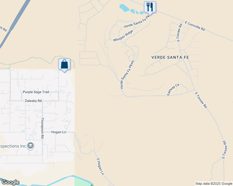 map of restaurants, bars, coffee shops, grocery stores, and more near 4300 Hogan Drive in Cornville