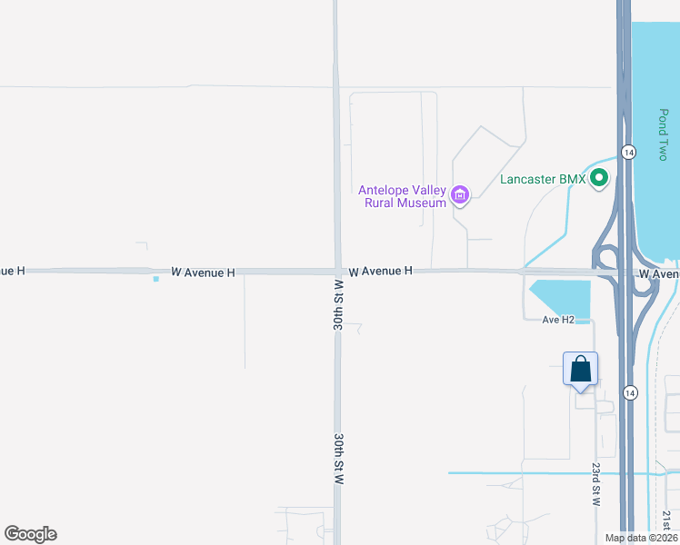 map of restaurants, bars, coffee shops, grocery stores, and more near 30th Street West in Lancaster