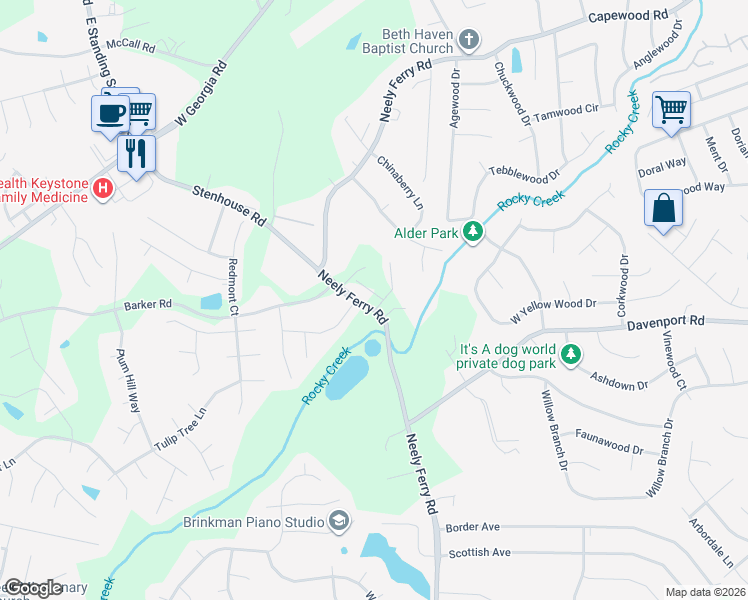 map of restaurants, bars, coffee shops, grocery stores, and more near 27315 Neely Ferry Road in Simpsonville