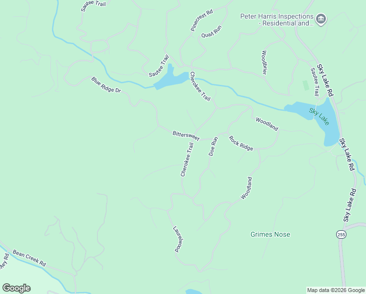 map of restaurants, bars, coffee shops, grocery stores, and more near 203 Bittersweet in Sautee Nacoochee