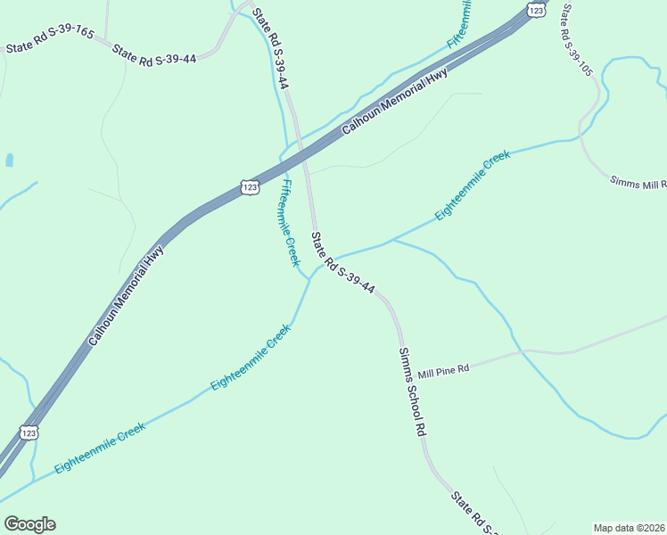 map of restaurants, bars, coffee shops, grocery stores, and more near 1101 State Road S-39-44 in Central