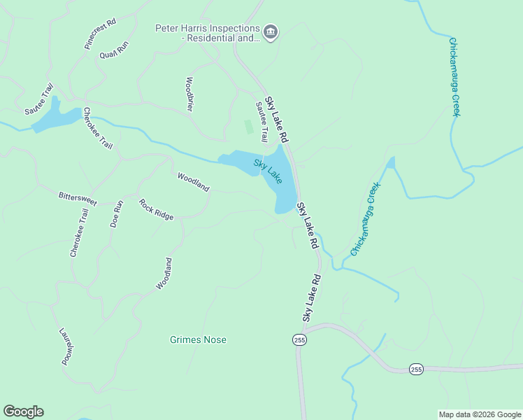 map of restaurants, bars, coffee shops, grocery stores, and more near 15 Lower Gap Road in Sautee Nacoochee