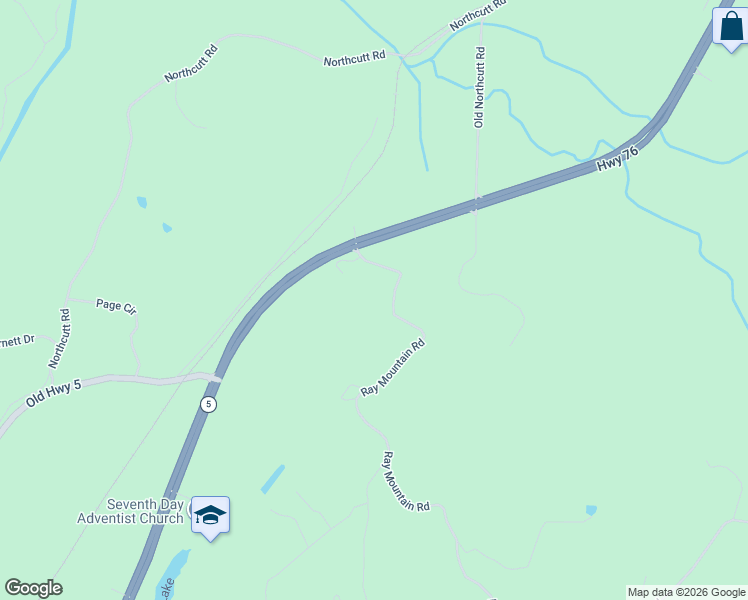 map of restaurants, bars, coffee shops, grocery stores, and more near 1459 Ray Mountain Road in Ellijay