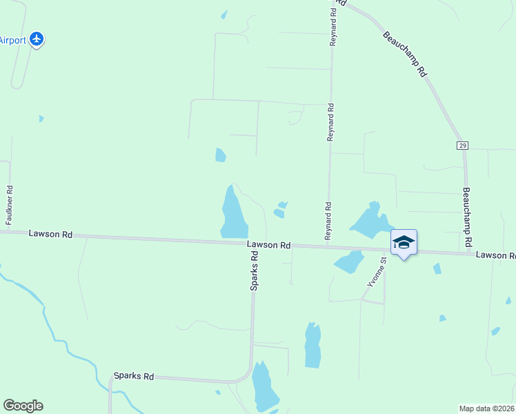 map of restaurants, bars, coffee shops, grocery stores, and more near 20700 Lawson Road in Little Rock