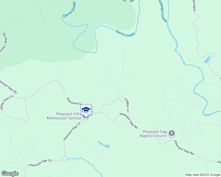 map of restaurants, bars, coffee shops, grocery stores, and more near 363 Cougar Lane in Ellijay