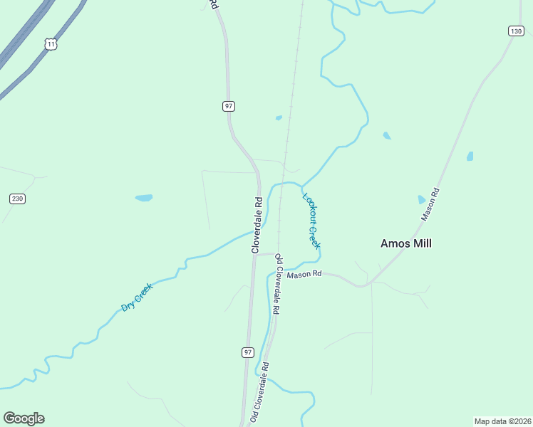 map of restaurants, bars, coffee shops, grocery stores, and more near 1297 Cloverdale Road in Rising Fawn