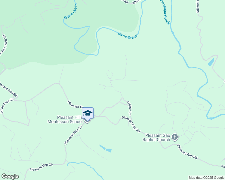 map of restaurants, bars, coffee shops, grocery stores, and more near 363 Cougar Lane in Ellijay