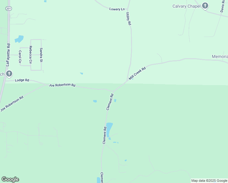 map of restaurants, bars, coffee shops, grocery stores, and more near 0 Clement Road in LaFayette