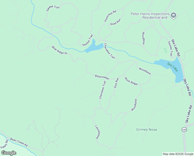 map of restaurants, bars, coffee shops, grocery stores, and more near 203 Bittersweet in Sautee Nacoochee