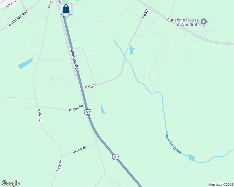 map of restaurants, bars, coffee shops, grocery stores, and more near 228 South 857 in Woodruff