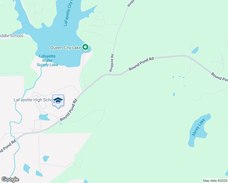 map of restaurants, bars, coffee shops, grocery stores, and more near 4599 Round Pond Road in LaFayette
