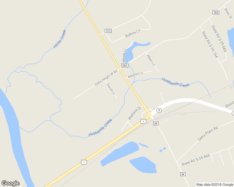 map of restaurants, bars, coffee shops, grocery stores, and more near 461 David Lane in Wallace