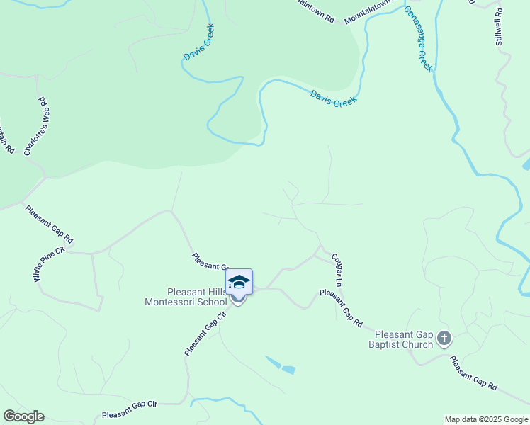 map of restaurants, bars, coffee shops, grocery stores, and more near 367 Old Miller Rock Road in Ellijay