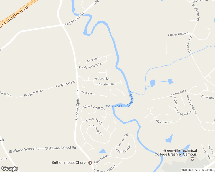 map of restaurants, bars, coffee shops, grocery stores, and more near 31 Riverbed Drive in Greenville