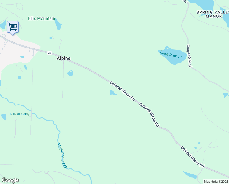 map of restaurants, bars, coffee shops, grocery stores, and more near 15801 Colonel Glenn Road in Little Rock