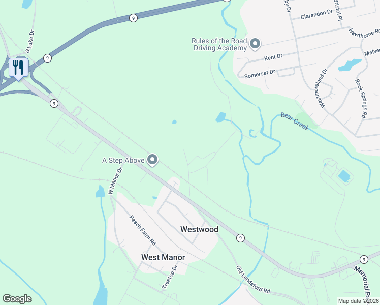 map of restaurants, bars, coffee shops, grocery stores, and more near 1686 Partridge Hill Road in Lancaster