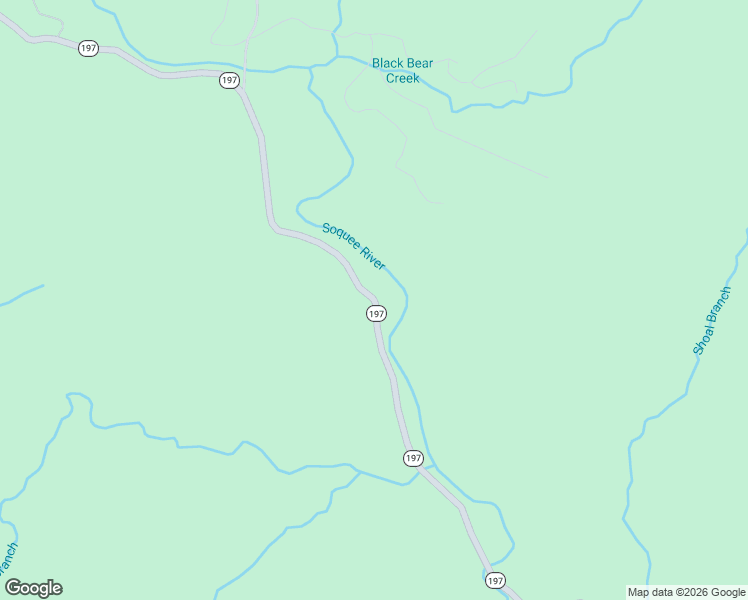 map of restaurants, bars, coffee shops, grocery stores, and more near Georgia 197 in Clarkesville