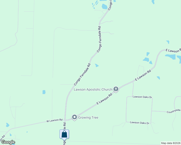 map of restaurants, bars, coffee shops, grocery stores, and more near 17024 Congo Ferndale Road in Little Rock
