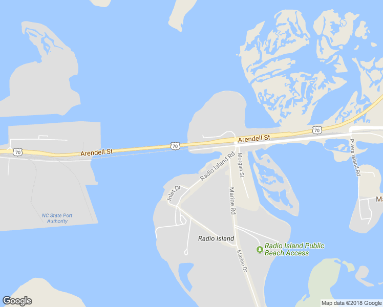 map of restaurants, bars, coffee shops, grocery stores, and more near 108 State Road 1205 in Beaufort