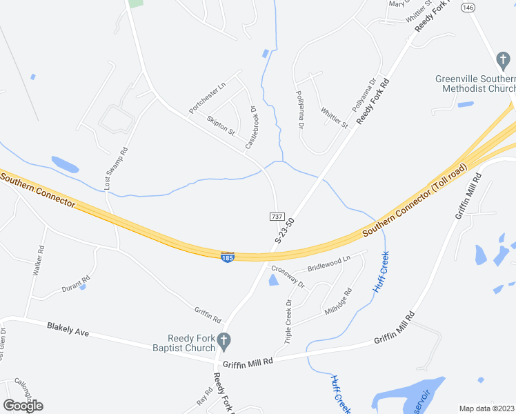 map of restaurants, bars, coffee shops, grocery stores, and more near 155 Michelin Road in Greenville