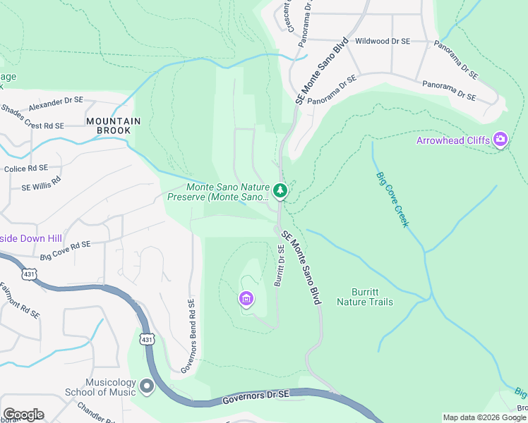 map of restaurants, bars, coffee shops, grocery stores, and more near 1291 Castlegate Boulevard Southeast in Huntsville