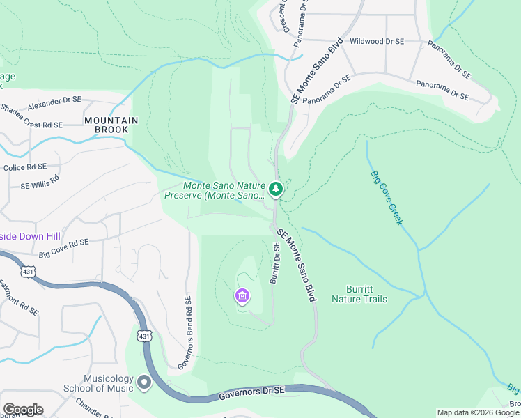 map of restaurants, bars, coffee shops, grocery stores, and more near 1291 Castlegate Boulevard Southeast in Huntsville